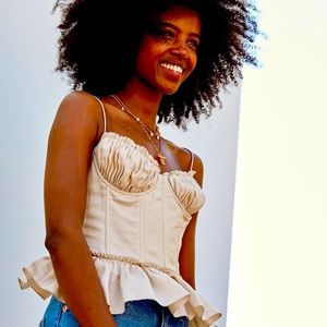 HM x Brock Collection Corset-style top